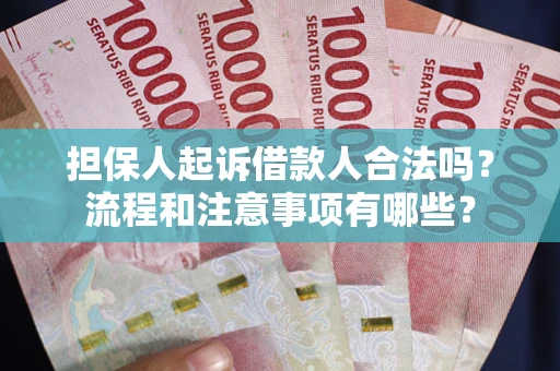 北京担保人起诉借款人合法吗？流程和注意事项有哪些？