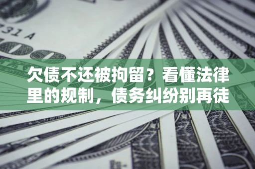 北京欠债不还被拘留？看懂法律里的规制，债务纠纷别再徒劳奔波