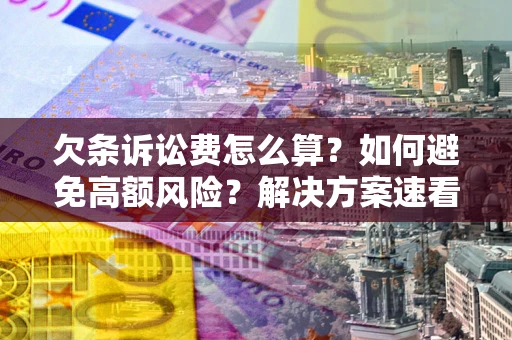 北京欠条诉讼费怎么算？如何避免高额风险？解决方案速看！