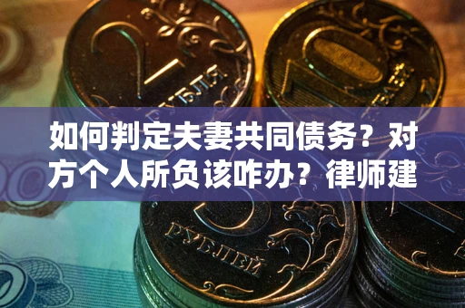 北京如何判定夫妻共同债务？对方个人所负该咋办？律师建议