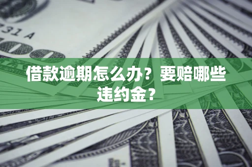 北京借款逾期怎么办？要赔哪些违约金？