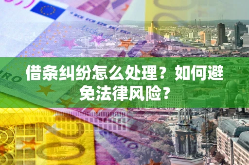 北京借条纠纷怎么处理？如何避免法律风险？